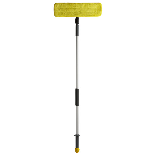 Lavex 18" Yellow Microfiber Spray Mop Kit with 2 Pads