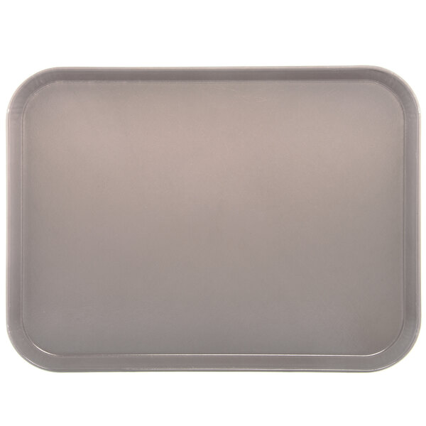 A gray rectangular Dinex fiberglass tray.