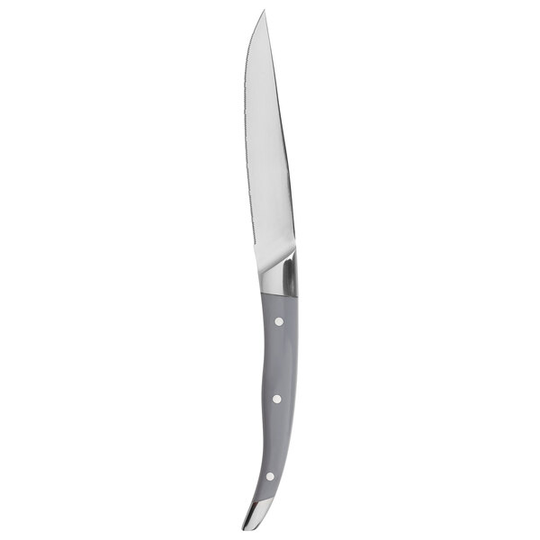 A Chef & Sommelier Imperial steak knife with a grey handle.