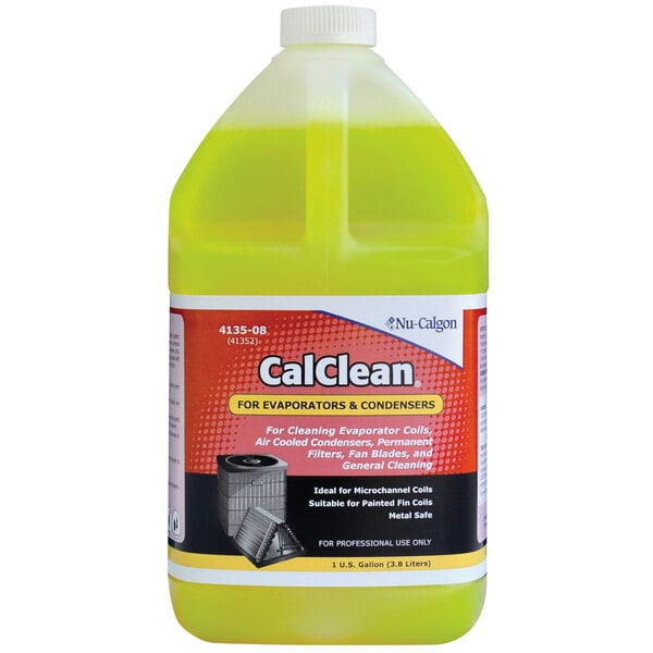 Nu-Calgon 4190-08 1 Gallon Cal-Green Aluminum Condenser Coil Cleaner -  4/Case