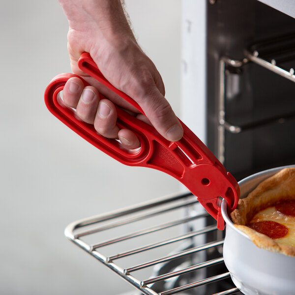 Heavy-Duty Cast Aluminum Pan Tongs,Great for Pulling Hot Pizza Pan out of the Microwave and Oven joyMerit 3x 8 Pizza Pan Gripper for Deep Pizza Pans 