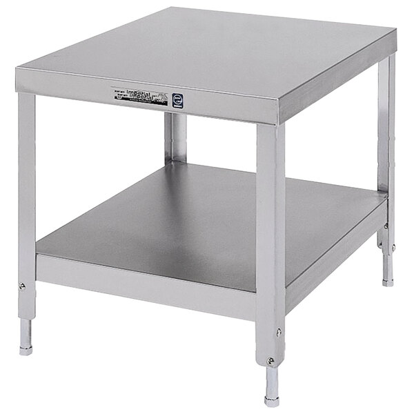 Lakeside 736 Stainless Steel Equipment Stand with Undershelf - 25 1/4" x 21 1/4" x 29 3/16"