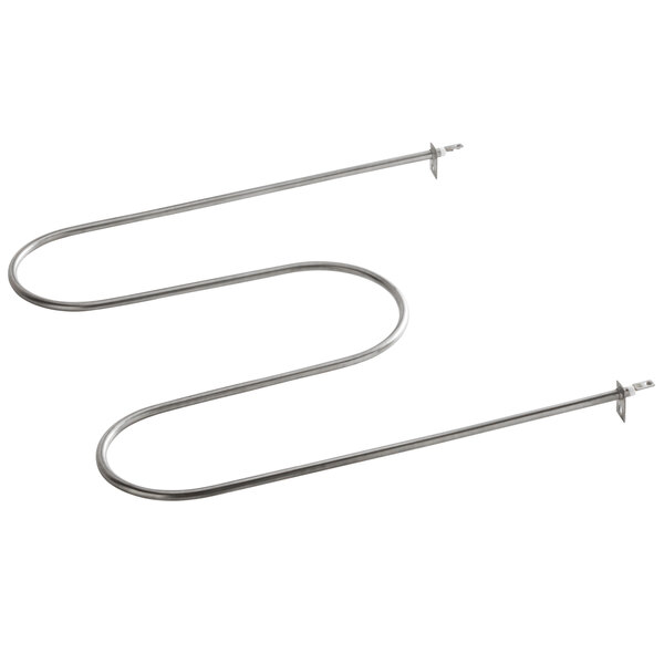 An Avantco heating element with two stainless steel wire holders.