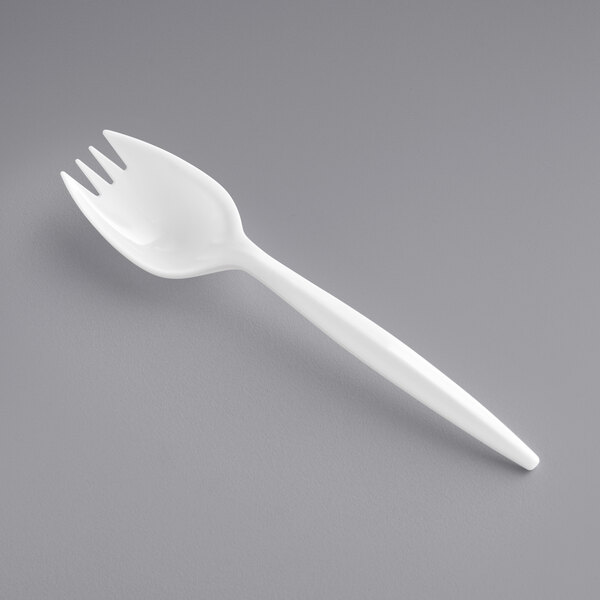 Choice White Plastic Sporks 1000/Case