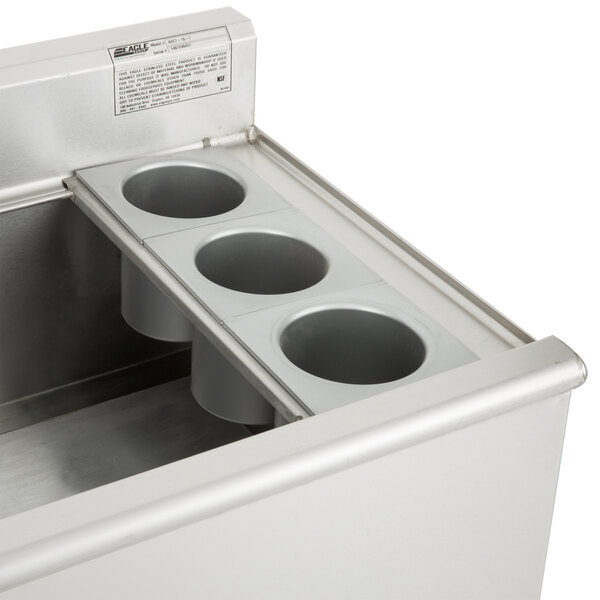 Eagle Group B2CT187 24" Underbar Ice Bin/Cocktail Unit with 7 Circuit