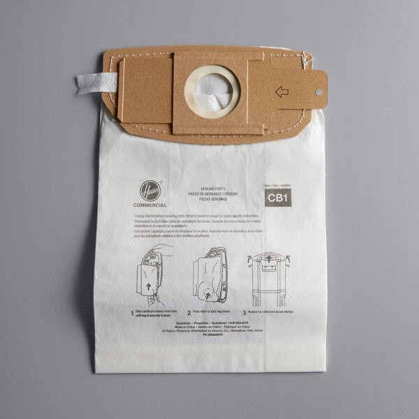 Hoover AH10173 Standard Filtration CB1 Backpack Vacuum Bag 10/Pack