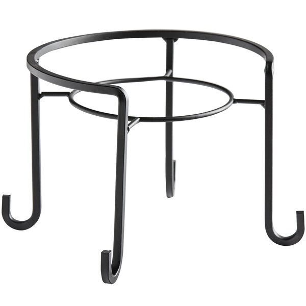 Libbey 92163 7" Black Metal Beverage Dispenser Display Stand