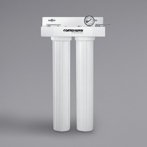 The Everpure CGS-22 DualFilter Housing with two white water filters.