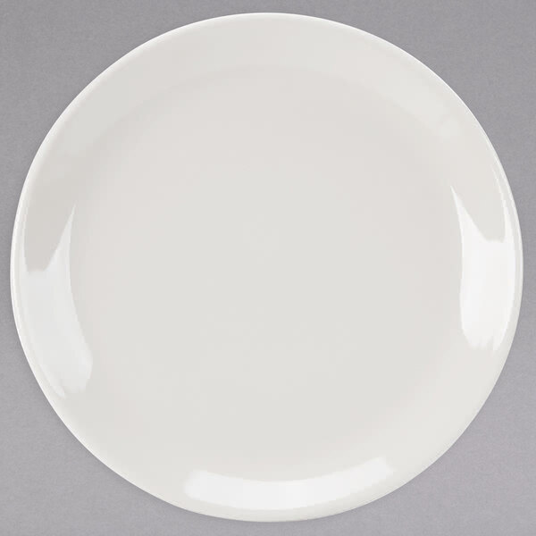 Homer Laughlin by Steelite International HL30700 Empire 9" Ivory (American White) Coupe China Plate - 24/Case