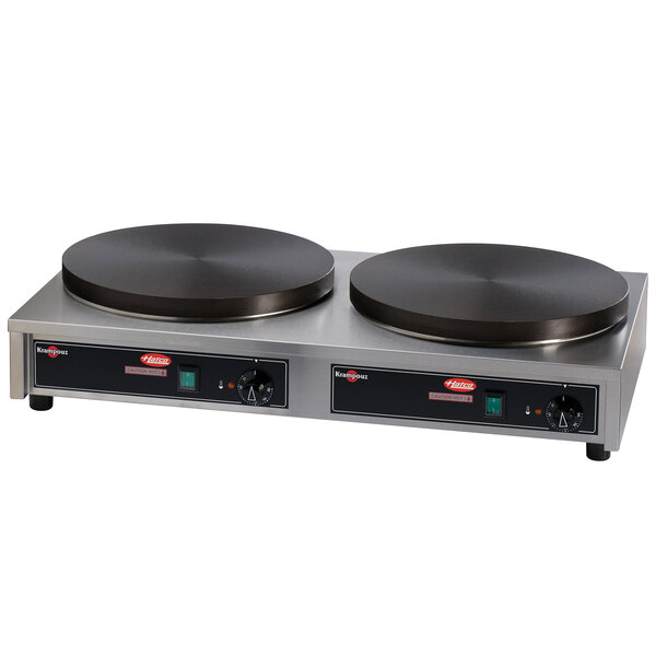 Hatco Krampouz KCME.2RCT2620 34" x 17" Dual Electric Cast Iron Crepe Maker 240V
