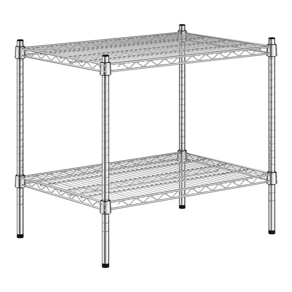 A Regency chrome wire shelf kit with two shelves.