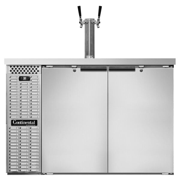 Continental Refrigerator KC50SNSS Double Tap Kegerator Beer Dispenser