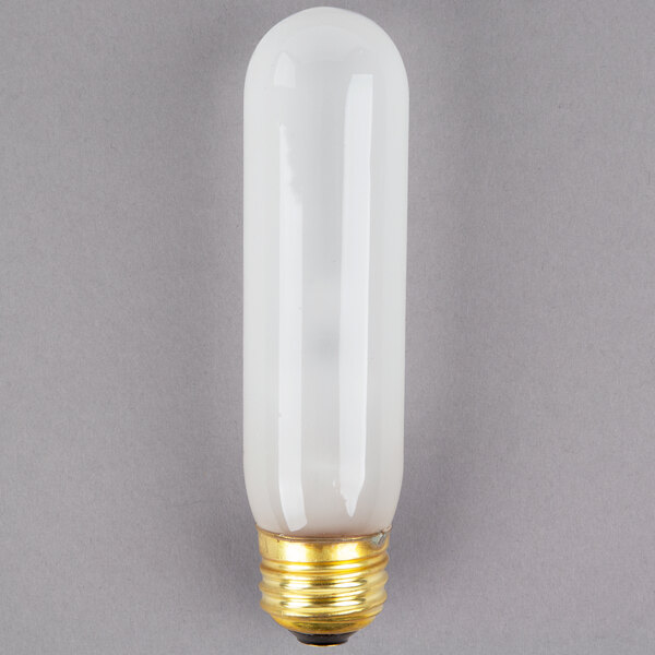 A close up of a Hoshizaki light bulb with a white base