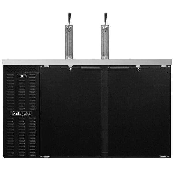 Continental Refrigerator KC59SN Double Tap Kegerator Beer Dispenser
