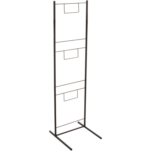 GET WB-311-MG Breeze 11 3/4" x 10 1/2" x 35 1/4" Metal Gray Floor Display  Stand for Hanging Baskets