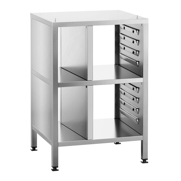Rational 60.31.044 Open Back SelfCookingCenter XS Combi Oven Stand with 8 Sets of Support Rails