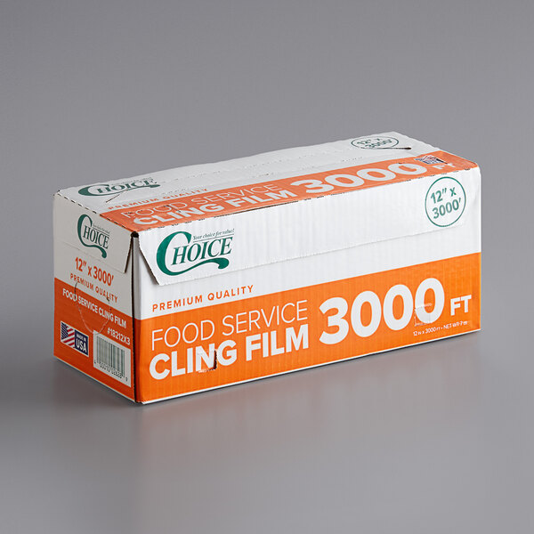Quality CATERING CLING FILM 300mmx300m 18" Large CUTTER BOX  Restaurant Takeaway 