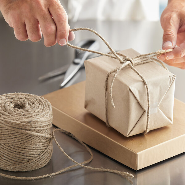 Wrapping paper with Jute Twine Baker Twine and tape- Brown Kraft