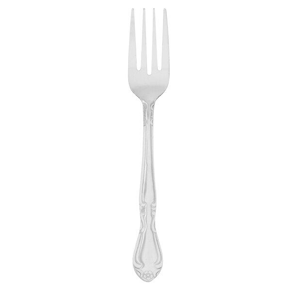 A Walco stainless steel salad fork with a silver handle.