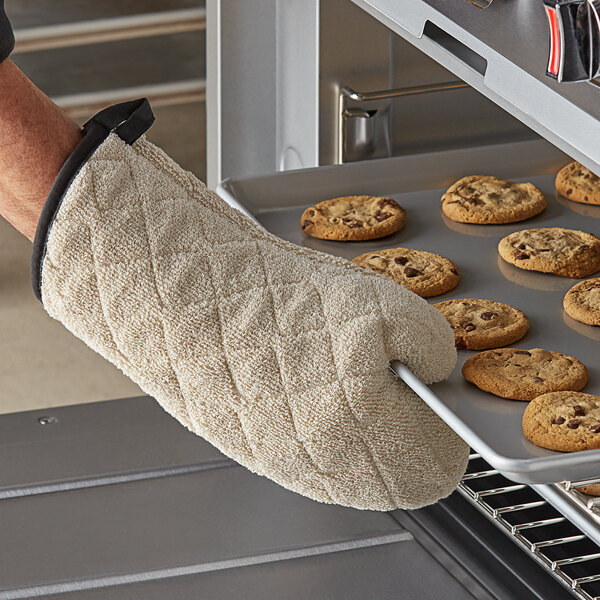 13" Terry Oven Mitts with Steam Barrier