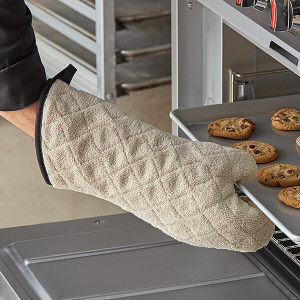 15" Terry Oven Mitts with Steam Barrier