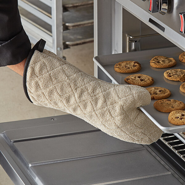 17" Terry Oven Mitts with Steam Barrier