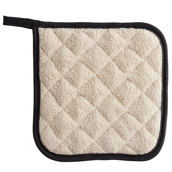 Choice 9 1/2 x 8 1/2 Terry Cloth Pot Holder / Pan Grabber with Pocket