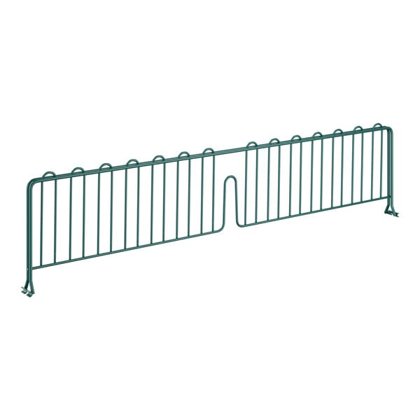 Regency 8" x 36" Green Epoxy Wire Shelf Divider