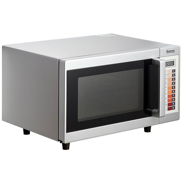 Galaxy Stainless Steel Commercial Microwave with Dial Control or Push Button 