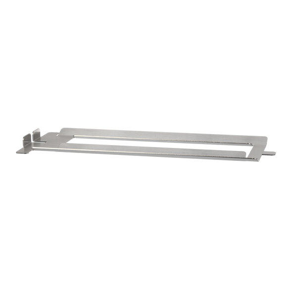 A stainless steel Eagle Group countertop burner shield with two handles.