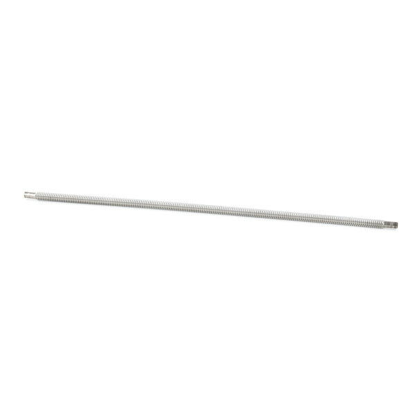 A long metal rod with a long end on a white background.