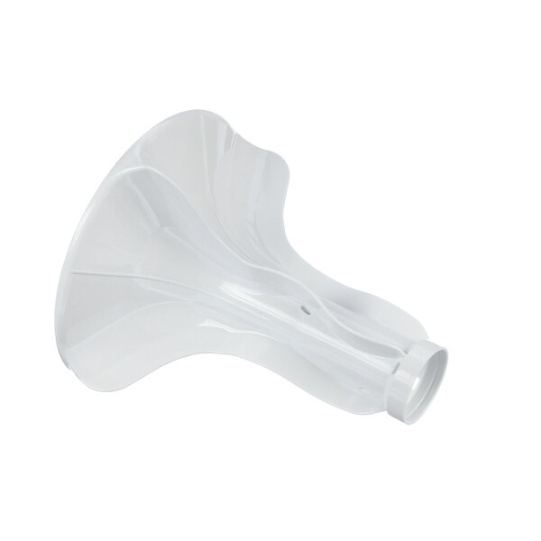 An Alliance Laundry white plastic agitator with a curved vane.