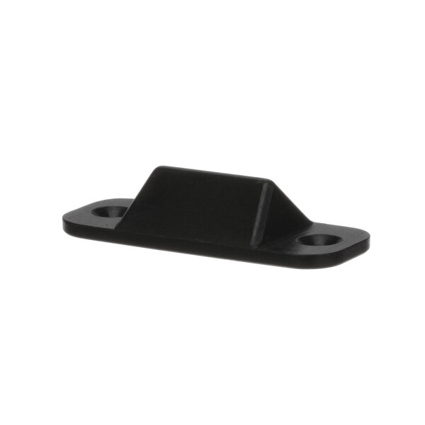A black rectangular plastic handle assembly with holes.