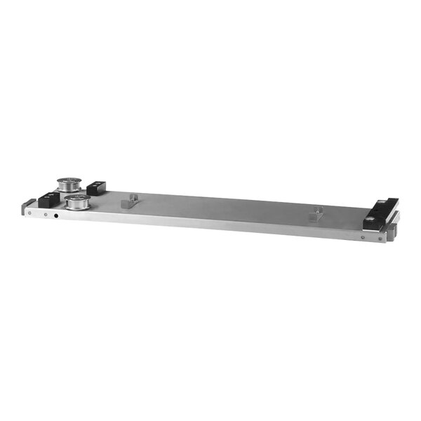 A Convotherm sliding plate assembly with black and silver metal parts.