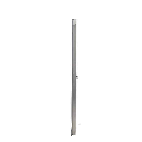 A metal rectangular door frame with a long metal pole and handle.
