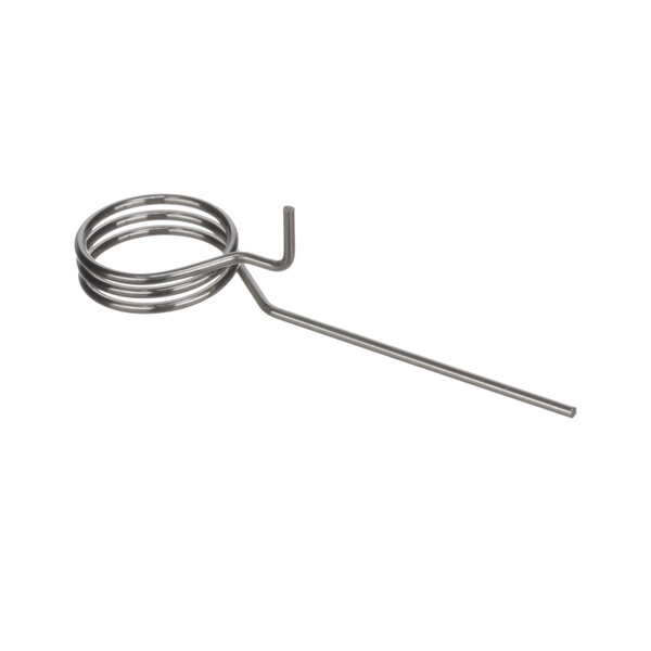 A metal coil with a metal stick on the end.