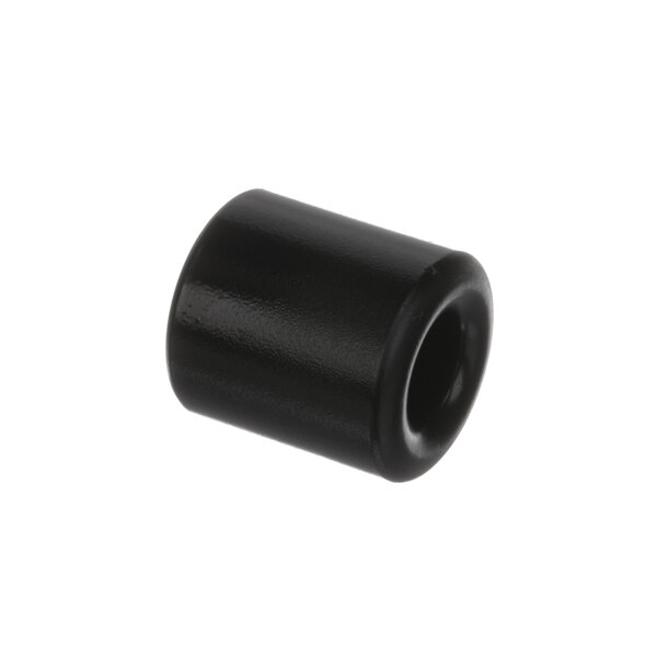 A black plastic cylindrical part with a white background.