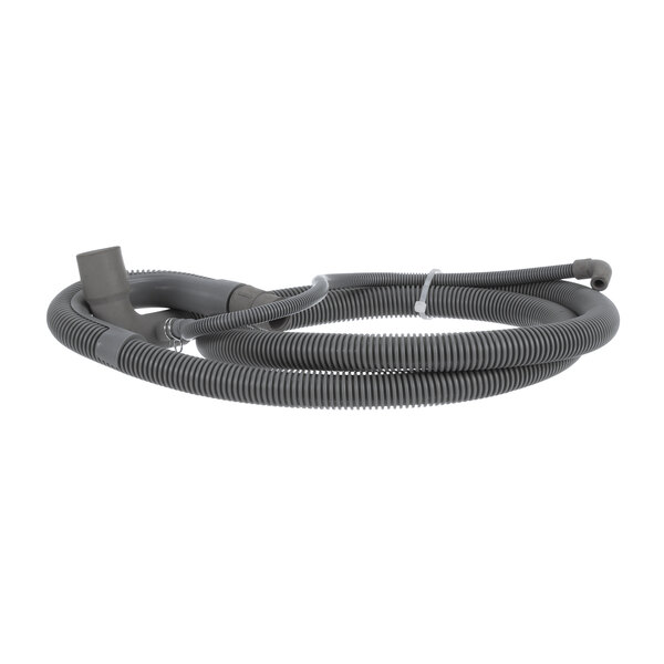 An Electrolux grey drain hose with black nozzles.