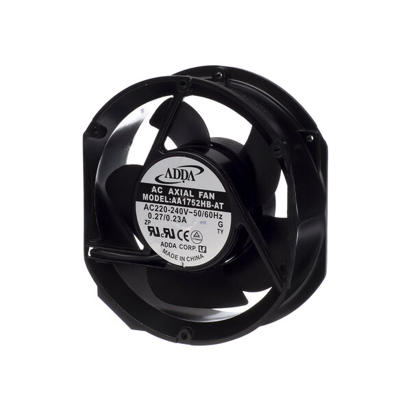 A round black Blodgett cooling fan.