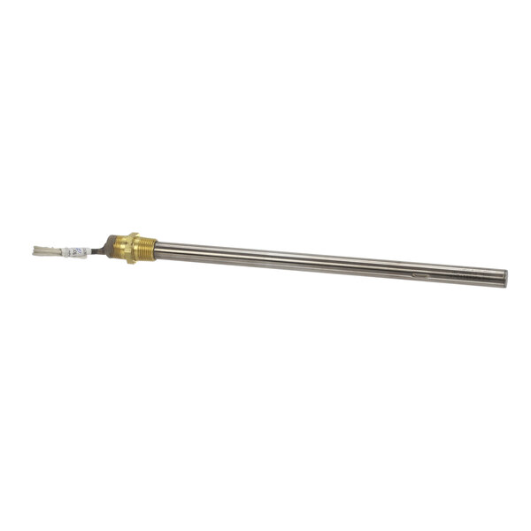 A long metal rod with a brass tip.