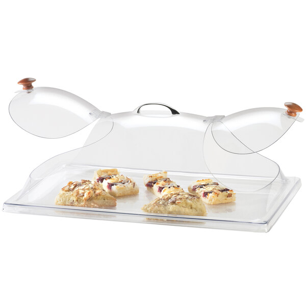 Cal-Mil 361-12 Classic Clear Dome Display Cover with Double End Opening and Doors - 12" x 20" x 7 1/2"