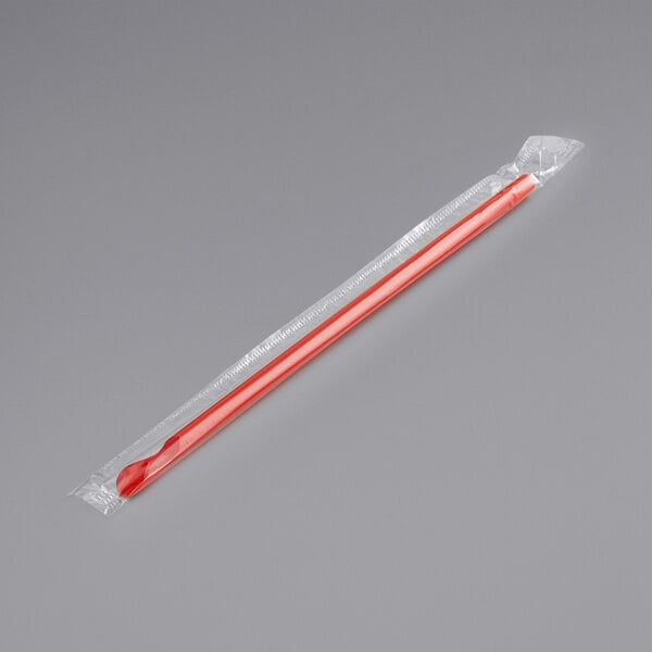 10.25 Individually Wrapped Jumbo Spoon Straws, Case of 5,400