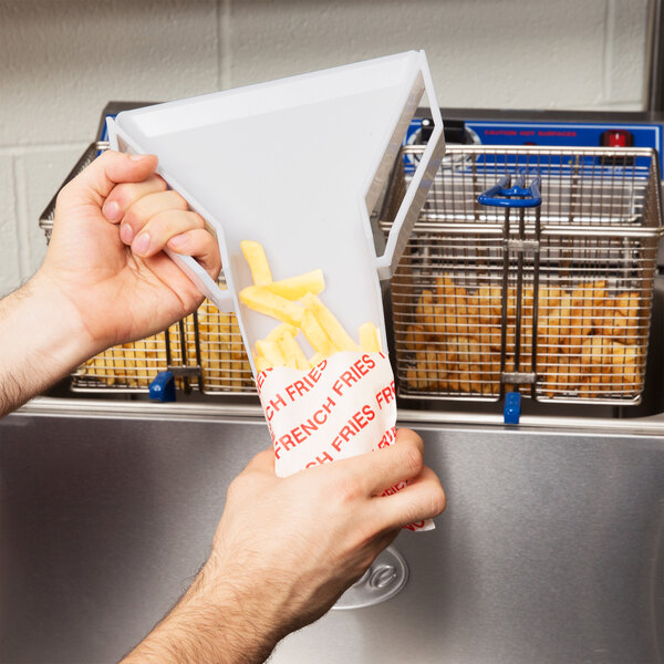 Bar Maid CR890W Plastic French Fry Scoop / Popcorn Scoop