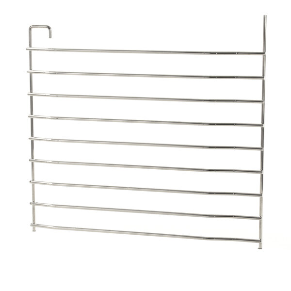 A close-up of a Montague rack guide with several thin metal bars.