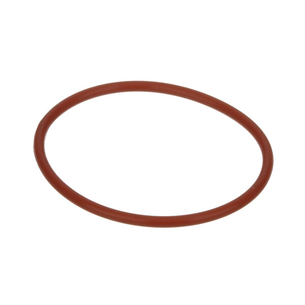 A brown rubber circle on a white background.