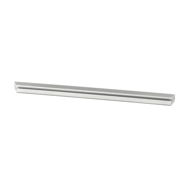 A stainless steel long metal rod with a rectangular end.