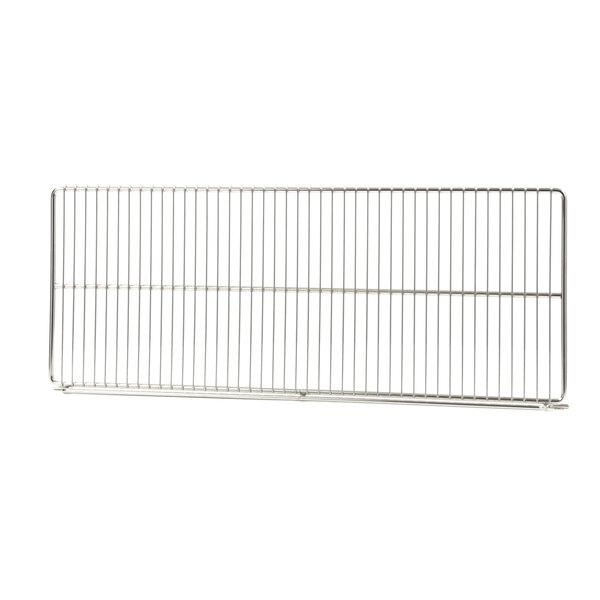 A metal wire rack for a Garland broiler with a white background.
