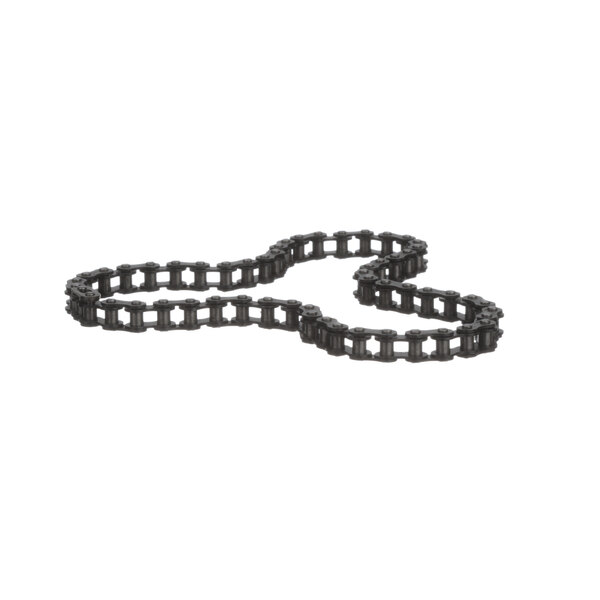 A close-up of a black chain.