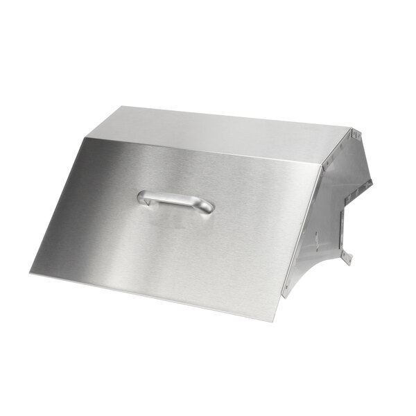 A silver metal Gaylord Gx2 extractor box with a handle.