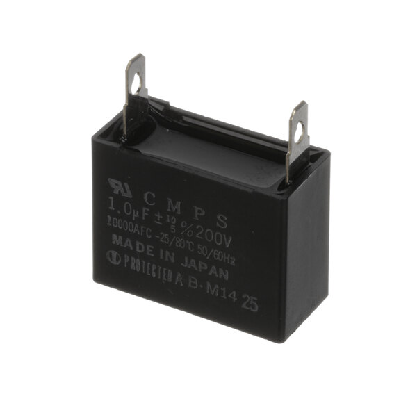 A black rectangular Hoshizaki capacitor with metal corners.